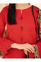 Pret 3Pc Embroidered Khaddar Suit