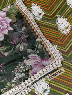 Digital Printed Lawn Embroidered Dress