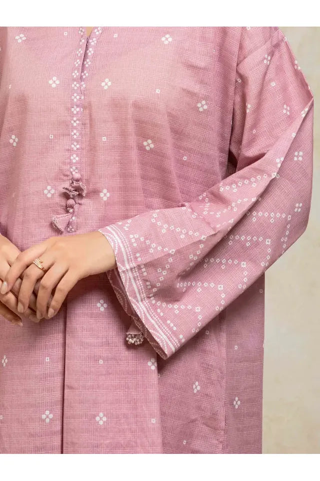 Pret 3Pc Printed Lawn Slub Suit