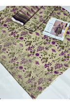 Daman Boring 3 Piece Linen Printed Suit with Custom Stitching